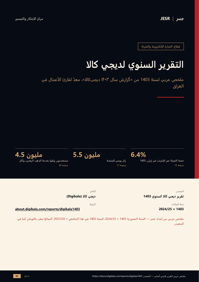 التقرير السنوي لديجي كالا
